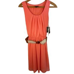 NWT iZ Byer Dress Boho Belted Summer Dress Size M